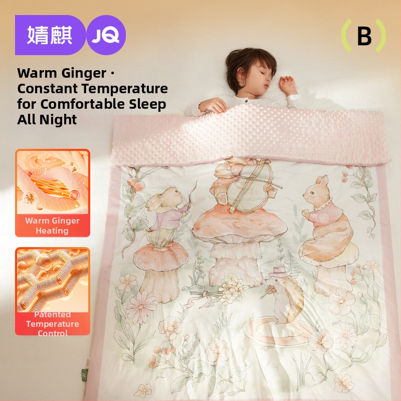 Kūdiklių pledas su poliesterio užpildais, megzta medvilnė audinys, svoris 0,55–1,0 kg, pavasario ir rudens sezonoms, tinkamas 1–2 metų vaikams