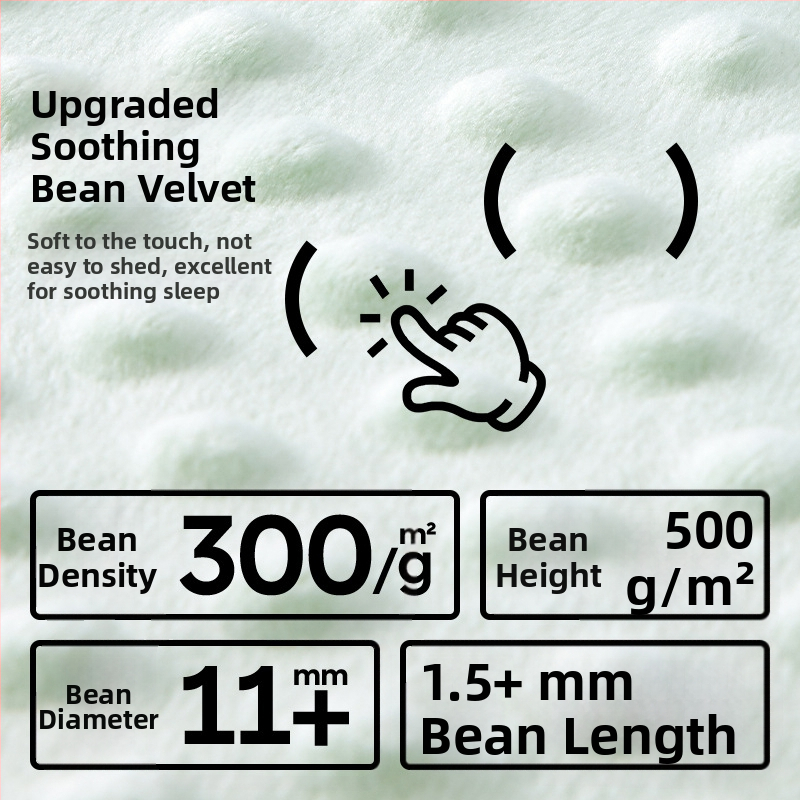 Kūdiklių pledas su poliesterio užpildais, megzta medvilnė audinys, svoris 0,55–1,0 kg, pavasario ir rudens sezonoms, tinkamas 1–2 metų vaikams