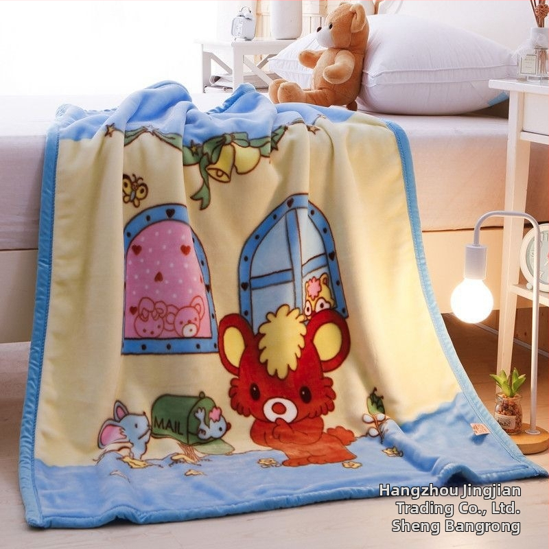 Kūdikio pledas iš flanelės-poliesterio, kūdikiams, tinkamas visiems metų laikams, šiuolaikiško paprastumo stilius, prekės ženklas Sheng bangrong