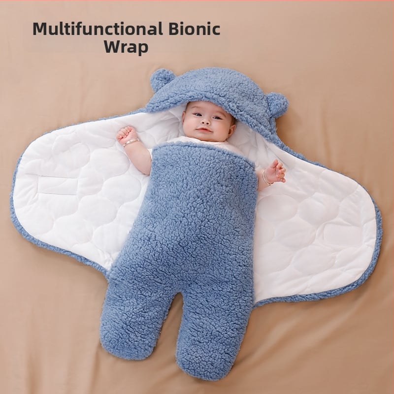 Beebide swaddling tekk lammasvillast, sügis-talviselt paksem, polüestri täidis, ühevärviline, laos