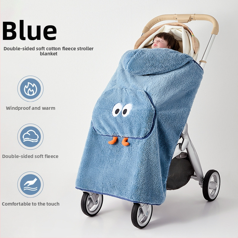 Kūdikio vežimėlio antklodė – poliesteris, rudenis–žiema, naujagimiams, vėją atmušanti, animacinio stiliaus