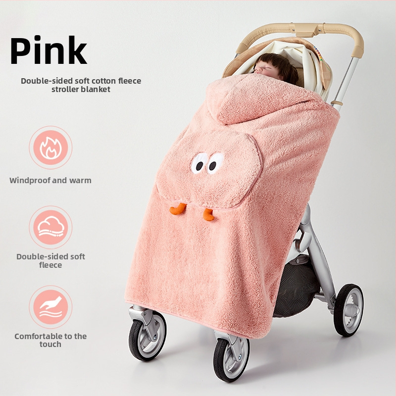 Kūdikio vežimėlio antklodė – poliesteris, rudenis–žiema, naujagimiams, vėją atmušanti, animacinio stiliaus