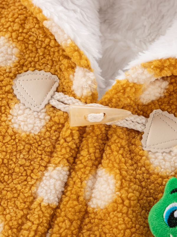 Beebide tekk fleece voodriga ja kapuutsiga, tuulekindel talve/sügise jaoks, polüesterkangas, ühevärviline või karikatuurmuster, sünnist kuni 12 kuuni