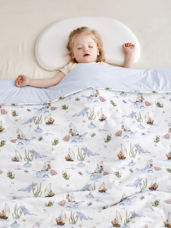 Pamučna dječja quilt‑deka za bacanje, Klasa A, za dojenčad i djecu 1–3 godine, uzorci: životinje, crtani likovi, avatar, lansirano ljeto 2025