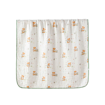 Bebin kupaći ručnik od bambus-pamučne tkanine, 50 komada, 6-slojna rubna gaz, omot za novorođenče, uzorak životinja