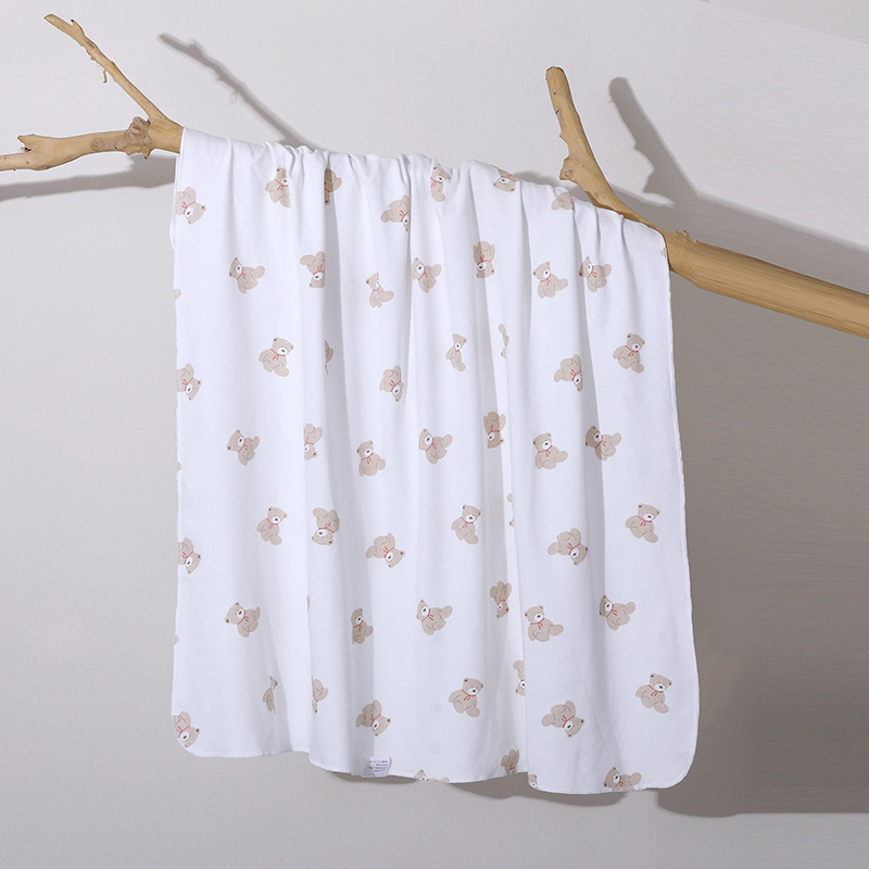 Dječja uvijenica od čiste pamucne tkanine, sigurnosna razina A, uzorak životinja/crtani likovi, pogodno za sve sezone, za novorođenčad i malu djecu 0–3 godine