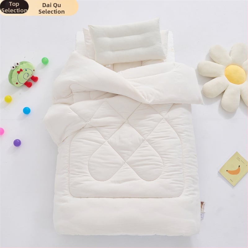Trys dalių vaikų antklodės rinkinys – 100% medvilnės audinys, užpildas: kitas, 5 kg+, pavasaris–ruduo, naujagimiams