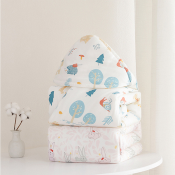 Zavivajuća deka za novorođenče – Granular Bear, 100% pamuk, punilo od umjetnih vlakana, sve sezone, uzorci: životinje, crtići, pruge