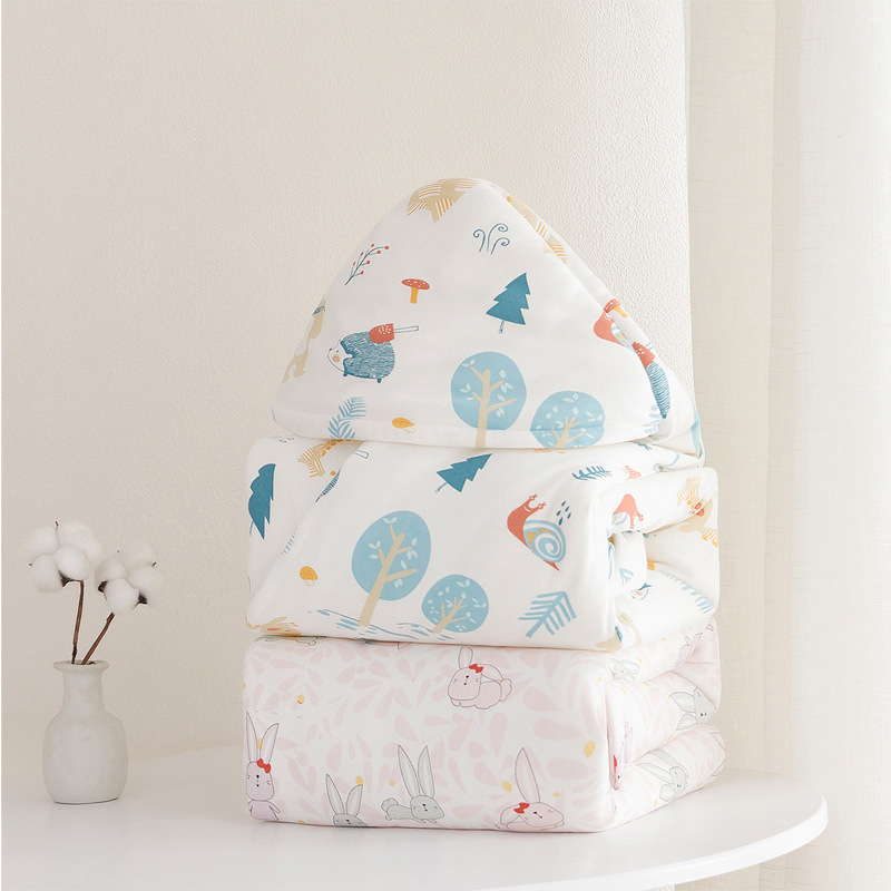Zavivajuća deka za novorođenče – Granular Bear, 100% pamuk, punilo od umjetnih vlakana, sve sezone, uzorci: životinje, crtići, pruge