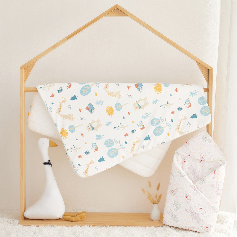 Zavivajuća deka za novorođenče – Granular Bear, 100% pamuk, punilo od umjetnih vlakana, sve sezone, uzorci: životinje, crtići, pruge