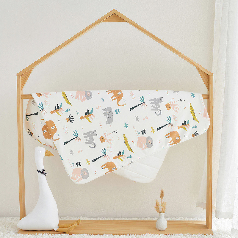 Zavivajuća deka za novorođenče – Granular Bear, 100% pamuk, punilo od umjetnih vlakana, sve sezone, uzorci: životinje, crtići, pruge