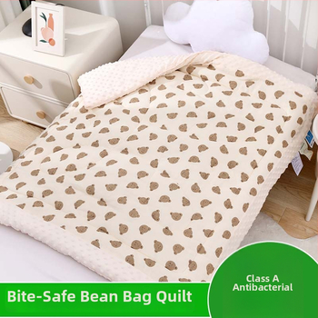 Naujagimių žieminis pledas su sojų pluošto užpildu, gauzės audinys, animacinio stiliaus, tinkamas vaikams iki 6 metų