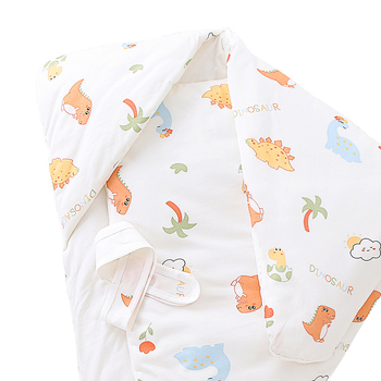 Dječji pled za novorođenče, sve sezone, debeli pled za jesen i zimu, tkanina 95% pamuk, punilo poliester-pamuk, uzorak životinja, za dob 0–12 mjeseci