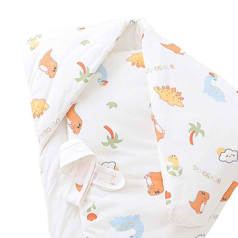 Dječji pled za novorođenče, sve sezone, debeli pled za jesen i zimu, tkanina 95% pamuk, punilo poliester-pamuk, uzorak životinja, za dob 0–12 mjeseci