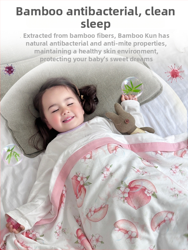 Beebi bambuskiudud swaddle tekk - multikas muster, suveks kasutamiseks, imikutele ja väikelastele