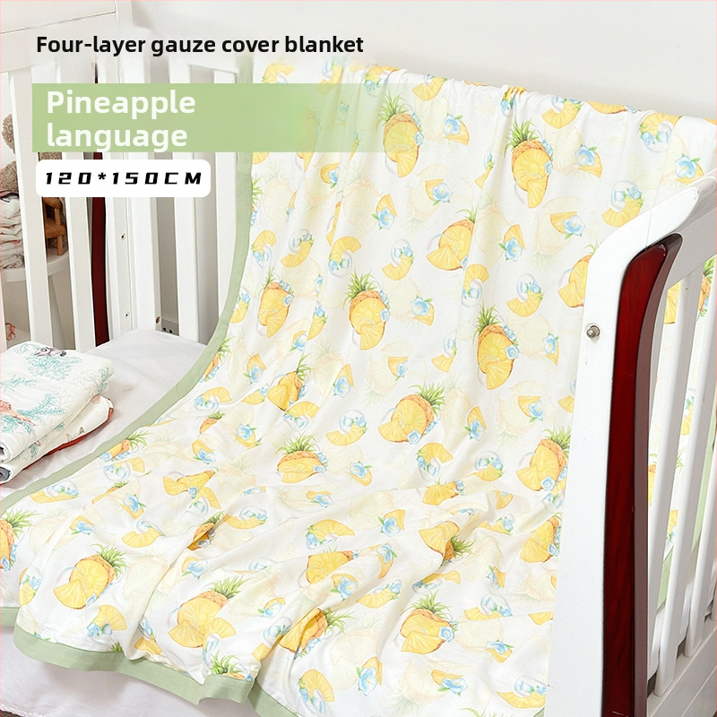 Beebi bambuskiudud swaddle tekk - multikas muster, suveks kasutamiseks, imikutele ja väikelastele