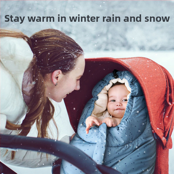 Zimska dječja vreća za spavanje, tkanina od kemijskih vlakana, pogodna za novorođenčad