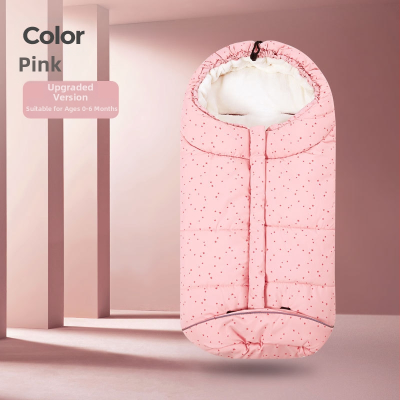 Zimska dječja vreća za spavanje, tkanina od kemijskih vlakana, pogodna za novorođenčad