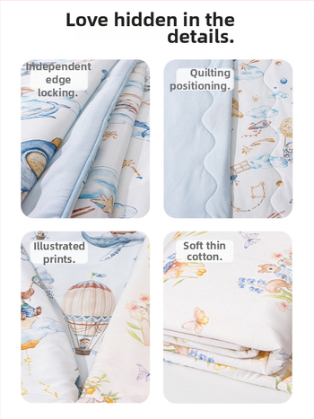 Meijia bell Laste Cartoon-kujundusega tekk | Kõigi aastaaegade jaoks sobiv, 1–3-aastastele | Välimine materjal: 95% polüester, 5% spandex; vooder: 100% nailon; täidis: 100% polüester