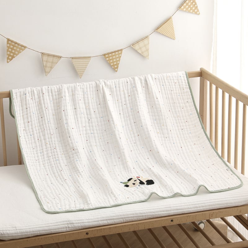 Shuo zhibao Prosop de baie pentru bebeluși din bumbac 100% cu model cartoon, pentru sugari și copii între 1 și 3 ani