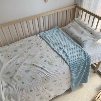 Kūdikio apsauginis pledas, medžiaga: medvilnės–poliesterio pluoštas, amžiaus diapazonas: naujagimiai–3–6 metų, visų sezonų, animacinio stiliaus, 200–300 g