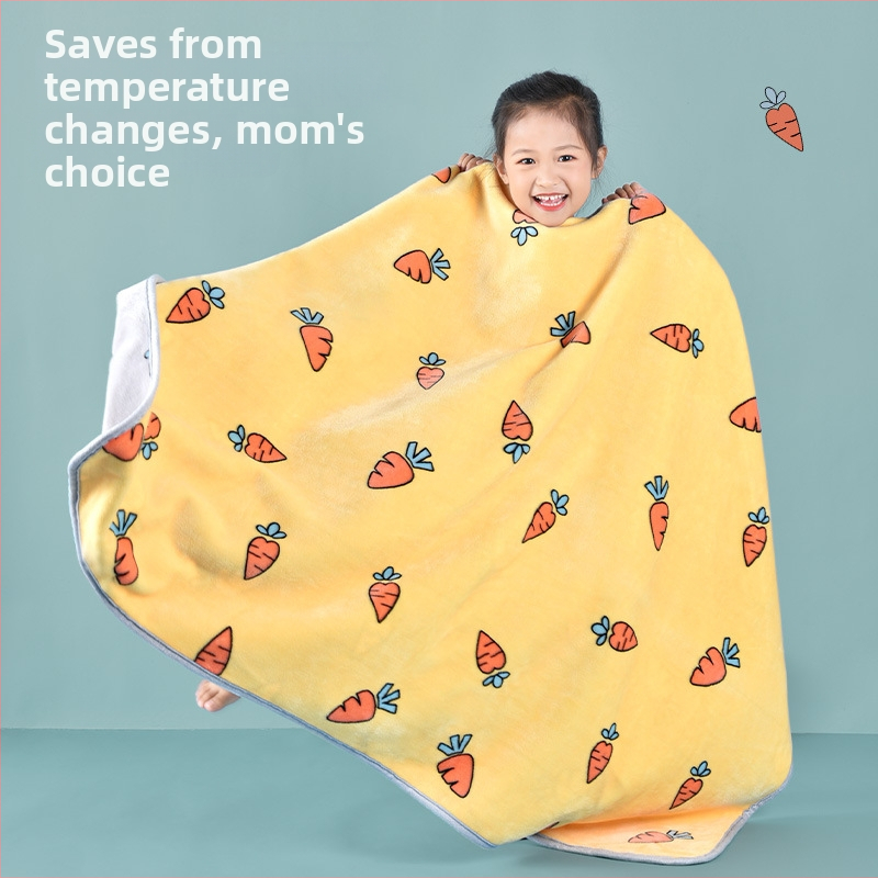 Drizzle flanelinė antklodė vaikams – animacinio stiliaus, 3-6 metų, 500-800 g, visiems metų laikams