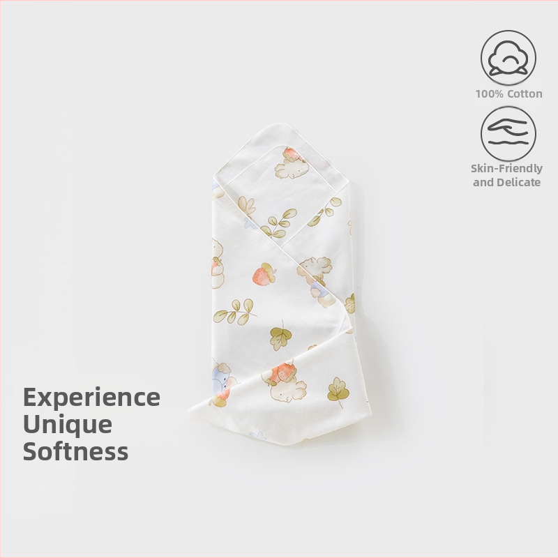 Wrap pentru nou-născuți tip A – model Cartoon, bumbac 100%, potrivit pentru primăvară, vară și toamnă, nivel de securitate A