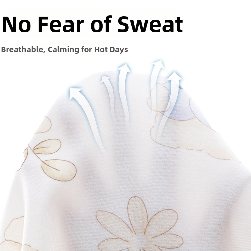 Wrap pentru nou-născuți tip A – model Cartoon, bumbac 100%, potrivit pentru primăvară, vară și toamnă, nivel de securitate A