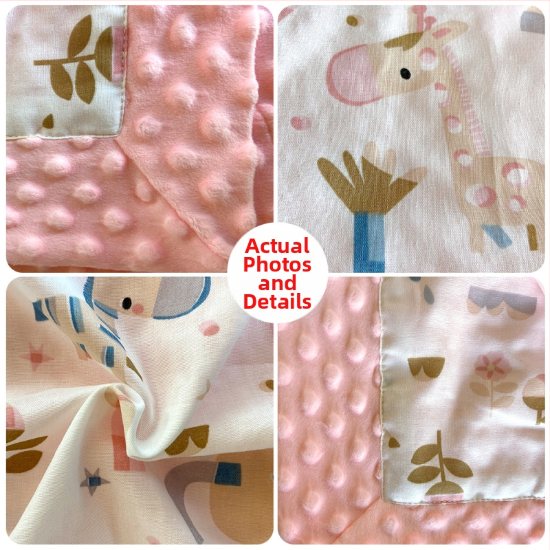 PANPAN TREE beebide tekk, korallfleec; eesmaterjal: 70% bambuskiud / 30% puuvill; vooder: beanie puuvill (polüesterikiud); muster: loomad/multikas; sobiv 1–3-aastastele