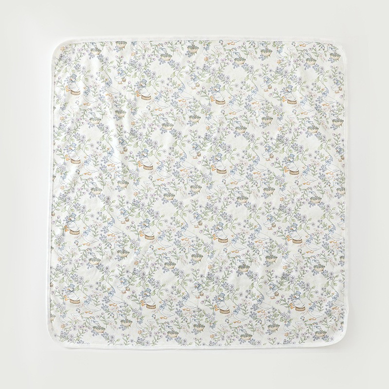 Wrap pentru nou-născuți din bumbac pur – model animale și flori, siguranță Clasa A