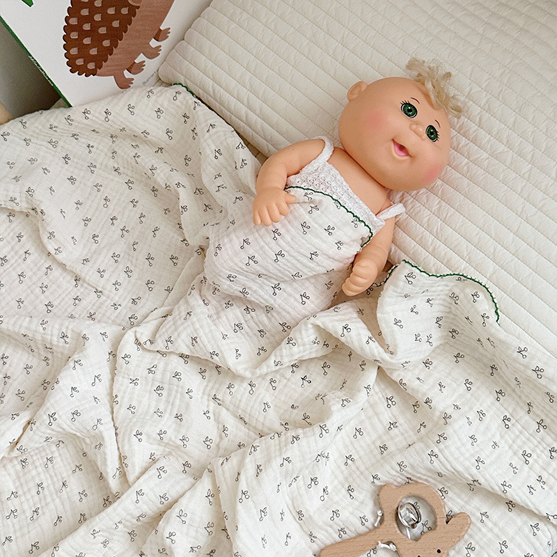 Dviejų sluoksnių gauzės pledas kūdikiams, vasarinis svoris, 100–200 g, tinkamas nuo gimimo iki 6 metų