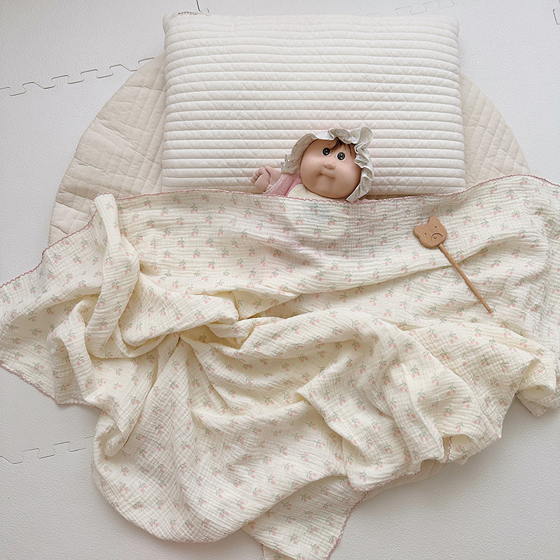 Dviejų sluoksnių gauzės pledas kūdikiams, vasarinis svoris, 100–200 g, tinkamas nuo gimimo iki 6 metų