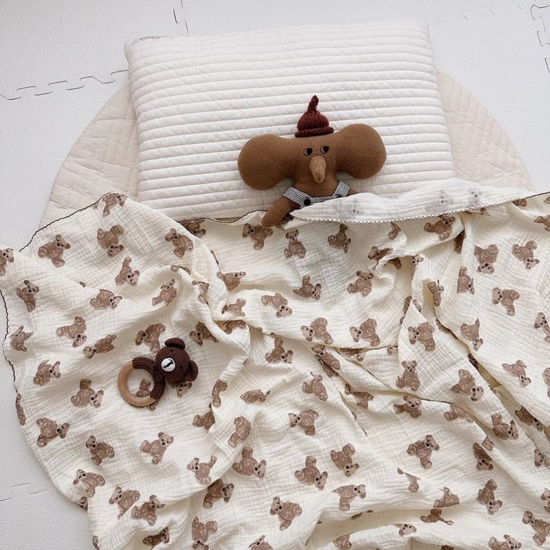 Bethmei Gauzės pledas vaikui – vasara, lengvas, 100–200 g, tinkamas naujagimiams ir kūdikiams