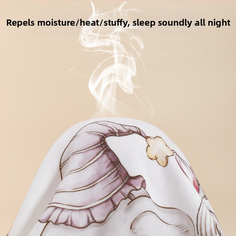 Naujagimio įvyniojimo pledas iš bambuko pluošto, vasarinė lengva versija, iki 0,5 kg, karikatūrų dizainas