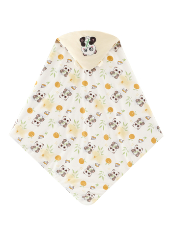 Újszülött ölelő takaró, 100% pamut, Space Cotton töltet, őszi–téli használatra, 0–12 hónap