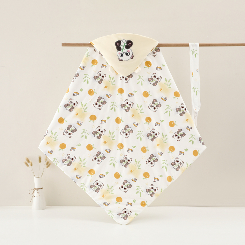 Újszülött ölelő takaró, 100% pamut, Space Cotton töltet, őszi–téli használatra, 0–12 hónap