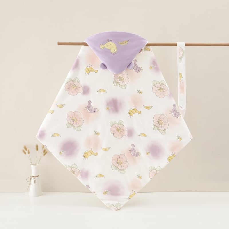 Újszülött ölelő takaró, 100% pamut, Space Cotton töltet, őszi–téli használatra, 0–12 hónap