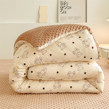 Vaikų antklodės šerdis su plaunamu dvigubu velūro sluoksniu, šiltas pavasariui ir rudeniui, tinkama iki 14 metų vaikams