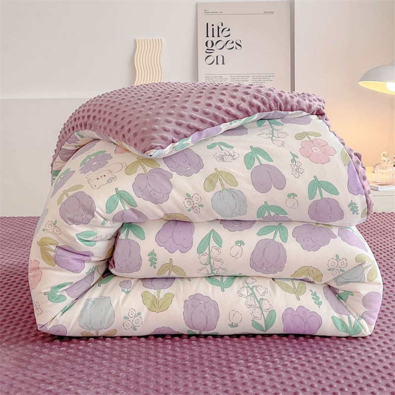 Vaikų antklodės šerdis su plaunamu dvigubu velūro sluoksniu, šiltas pavasariui ir rudeniui, tinkama iki 14 metų vaikams