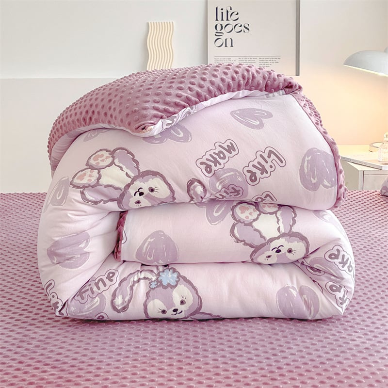 Vaikų antklodės šerdis su plaunamu dvigubu velūro sluoksniu, šiltas pavasariui ir rudeniui, tinkama iki 14 metų vaikams