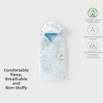 Joyful Little Bear Swaddle deka za novorođenče - 100% pamuk, karikatura uzorak, proljeće i jesen, sigurnosna Klasa A, za dob 0-12 mjeseci