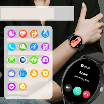 Pametna narukvica s glazbenim budilnikom, otkucajima srca, kisikom u krvi, krvnim tlakom, spavanjem, brojanjem koraka, brojanjem kalorija i sportskim satom.