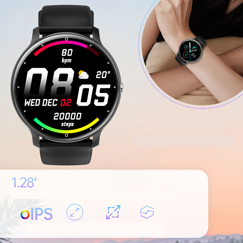 Έξυπνο βραχιόλι με μουσικό ξυπνητήρι, καρδιακό ρυθμό, οξυγόνο στο αίμα, παρακολούθηση αρτηριακής πίεσης, παρακολούθηση ύπνου, μέτρηση βημάτων, μέτρηση θερμίδων και αθλητικό ρολόι.