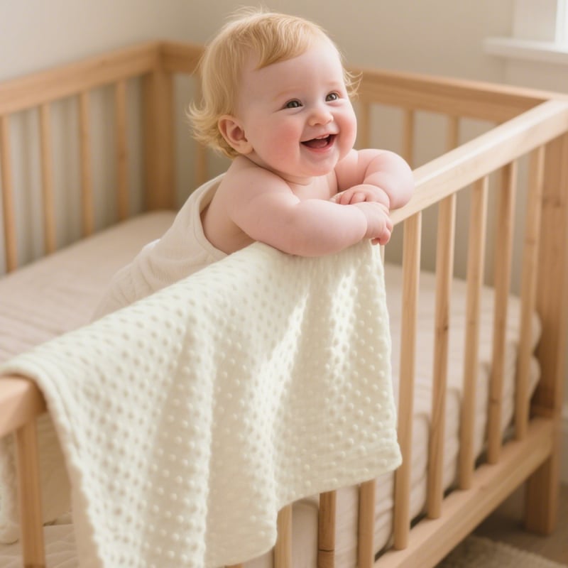 Kangobaby Kūdikio pledas iš 100% medvilnės, svoris 100–200 g, skirtas naujagimiams ir vaikams iki 3 metų, visoms sezonoms