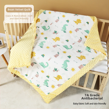 Kūdikio antklodė naujagimiams | 500–800 g 100% medvilnė | visų metų naudojimui | šiuolaikinio minimalistinio stiliaus | 3D pūkiniu veliūru raminanti antklodė