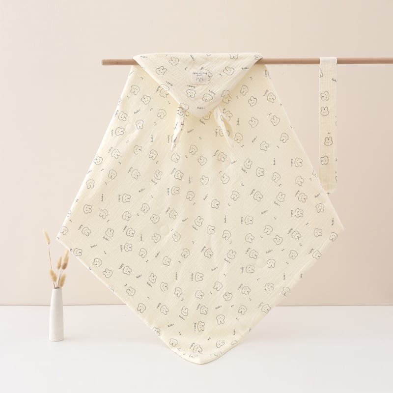 Naujagimio įvyniojimo antklodė - audinys: verpalai, užpildas: šilko-pamukas, raštas: karikatūra, tinka naujagimiams