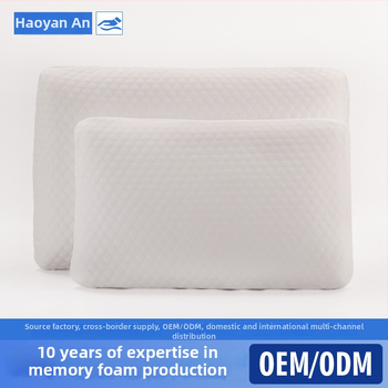 Memorinių putų pagalvė su 100% medvilnės užvalkalu, poliuretano užpildas, stačiakampio formos, rankų darbo