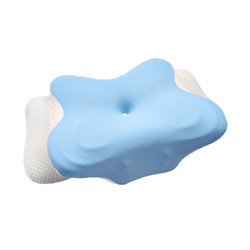 Atminties putų kaklo pagalvė, drugelio formos, ledinio šilko audinys, svoris 0.5–1.0 kg