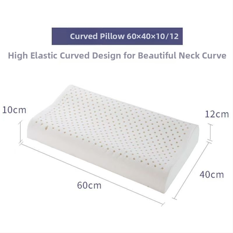 Latexová vankúš, vlnitý tvar, prírodný latex, obsah latexu 80–90%, bez prispôsobenia