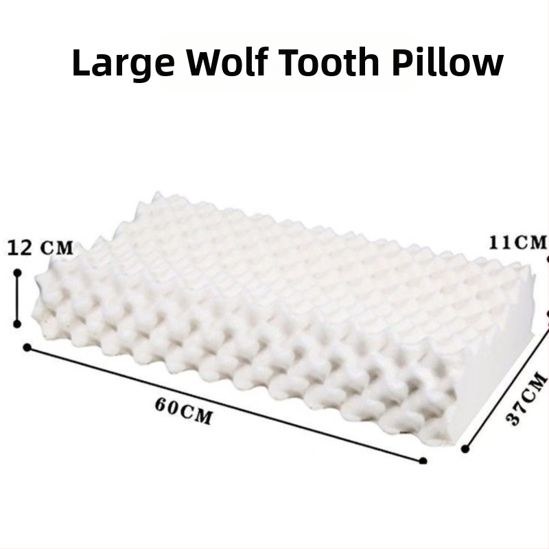 Latexová vankúš, vlnitý tvar, prírodný latex, obsah latexu 80–90%, bez prispôsobenia